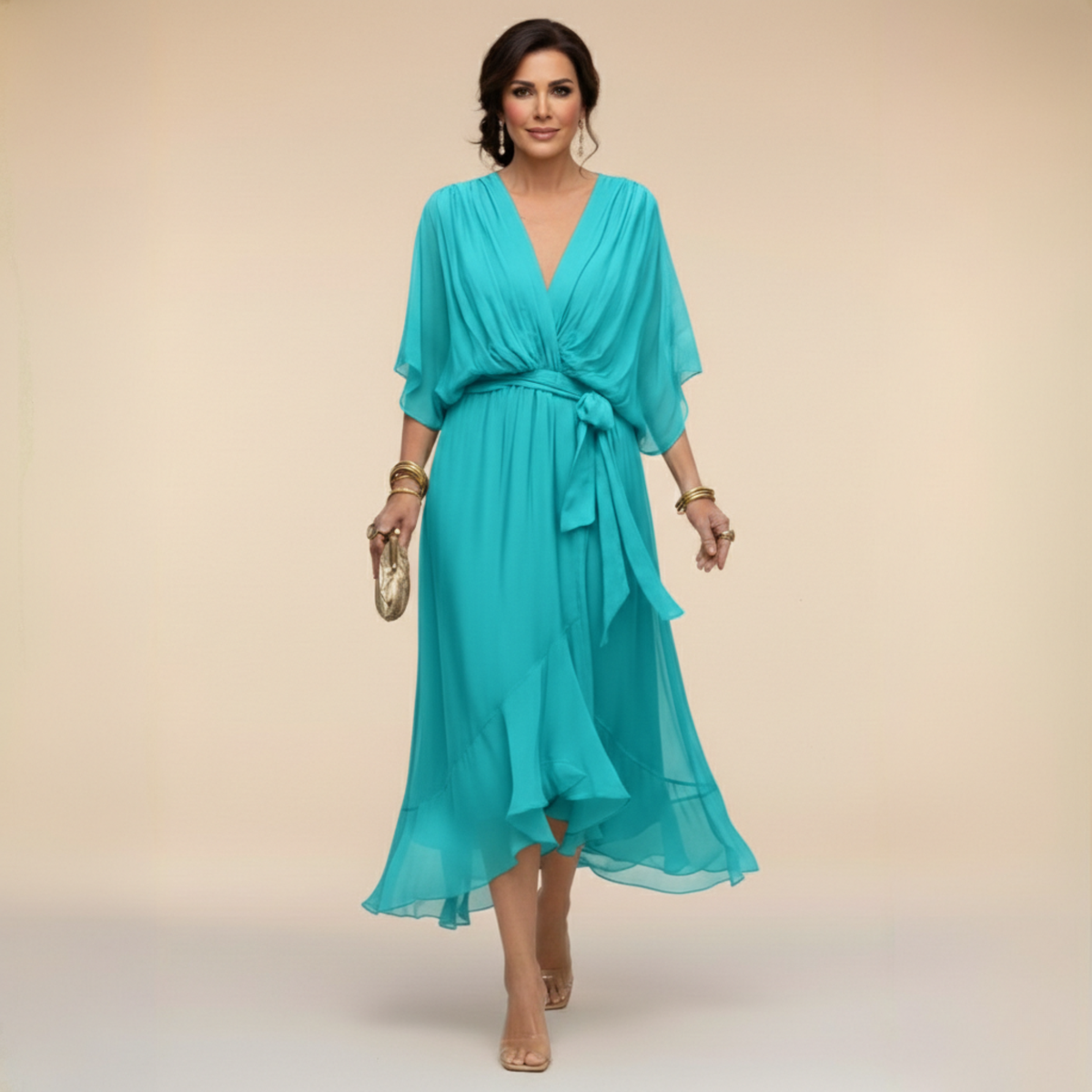 Monica - V-neck dress