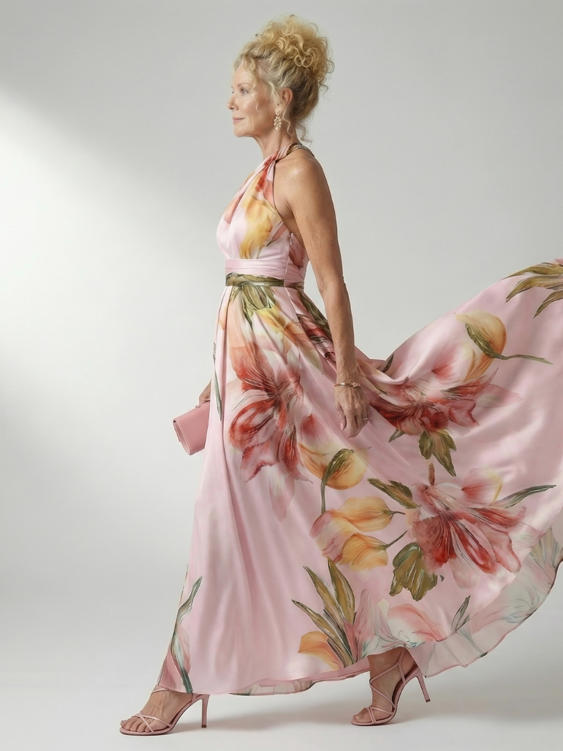 Amiel - Light Floral Maxi Dress