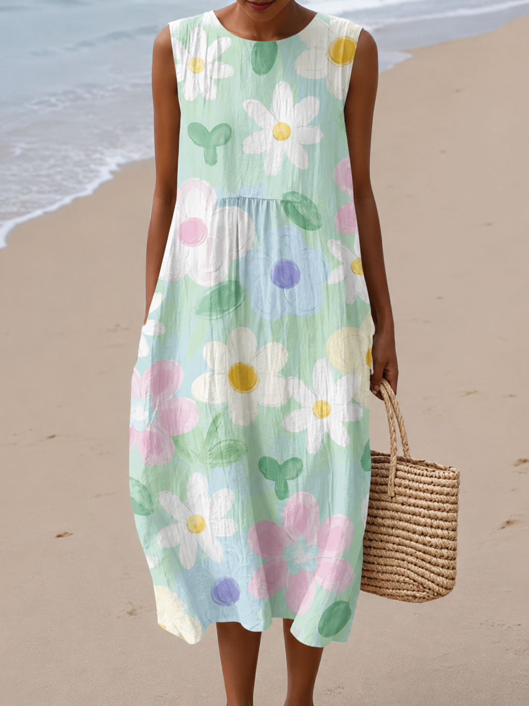 Erin - Midi Dress Pastel Blossom