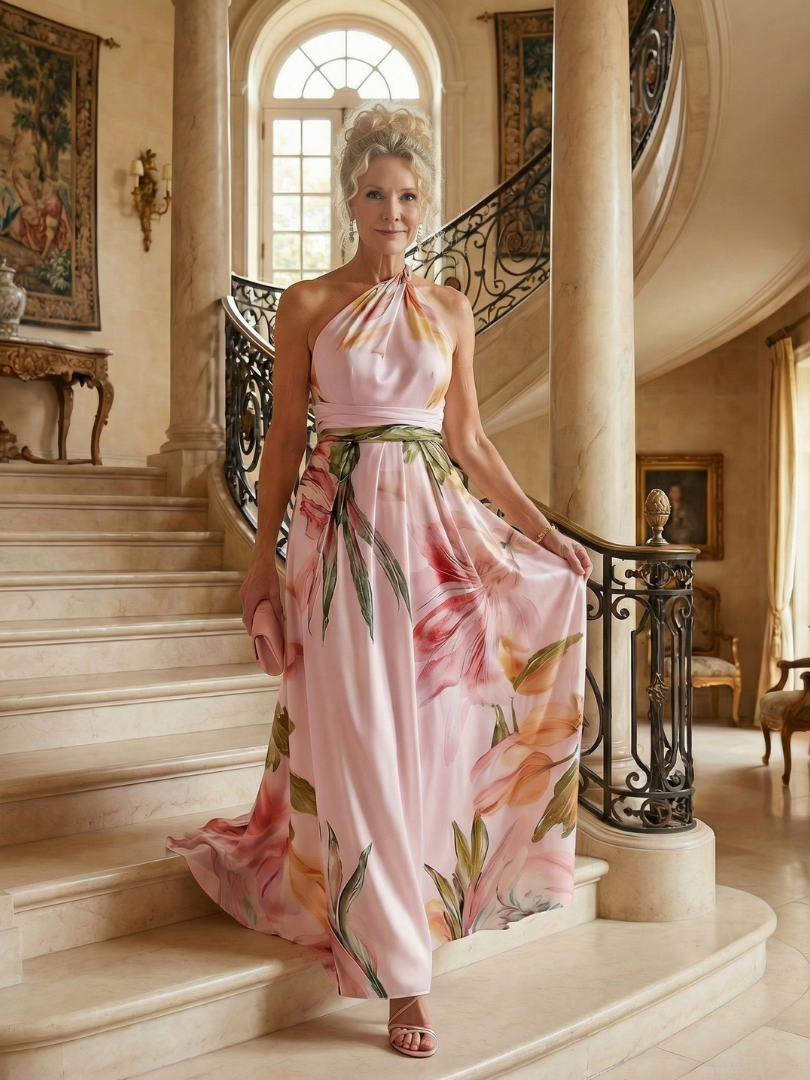 Amiel - Light Floral Maxi Dress
