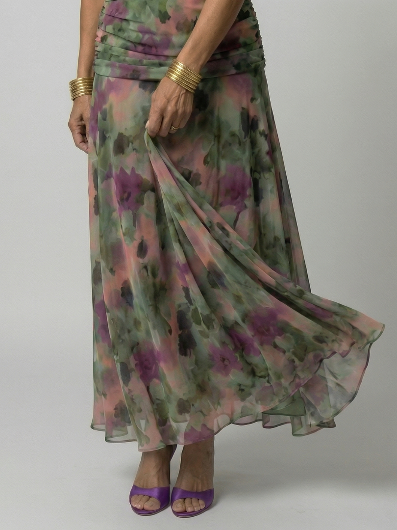Calen - Off Shoulder Flow Midi Dresses
