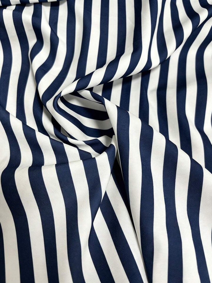 Layla - Striped Off Shoulder Puff Sleeve Maxi Dress