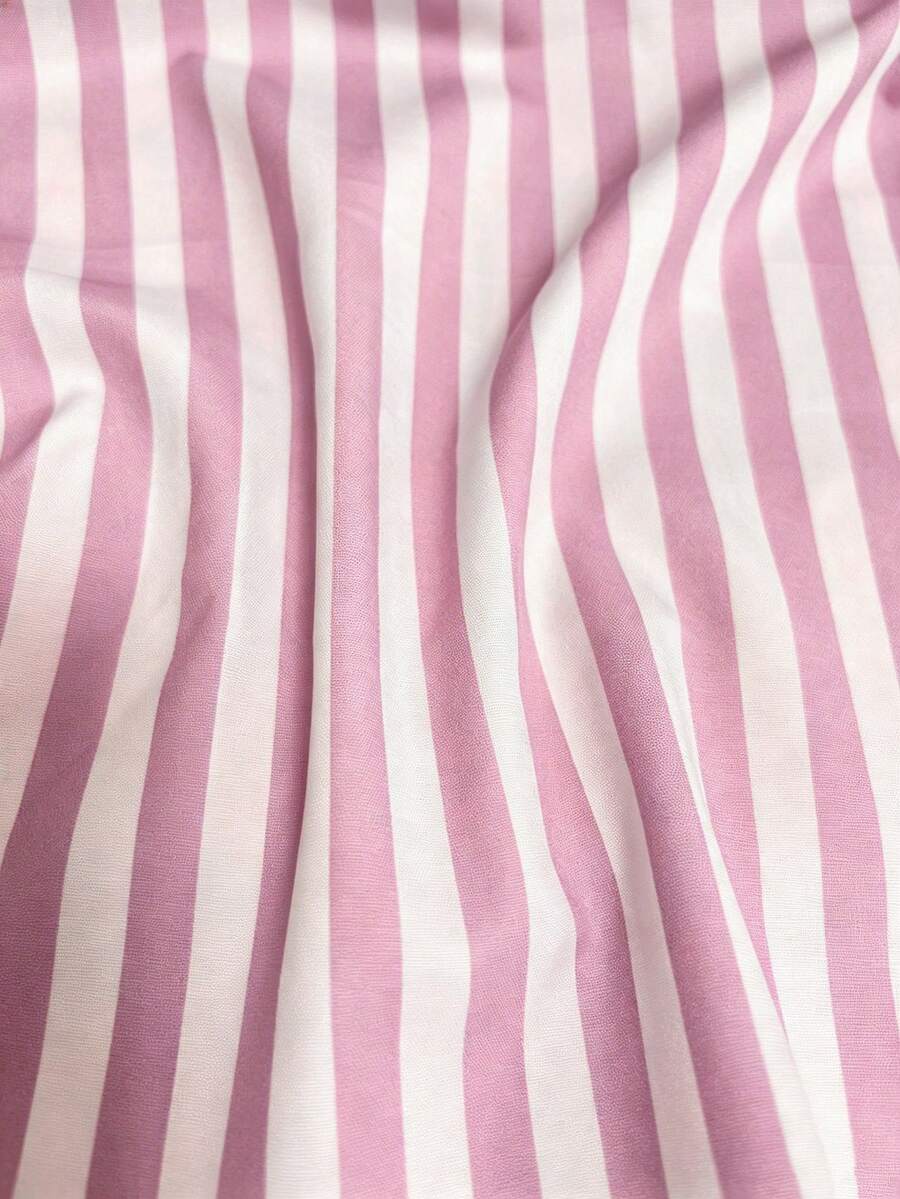 Layla - Striped Off Shoulder Puff Sleeve Maxi Dress