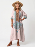 Kenza - Designer Panel Relaxed Pocket Midi Dress