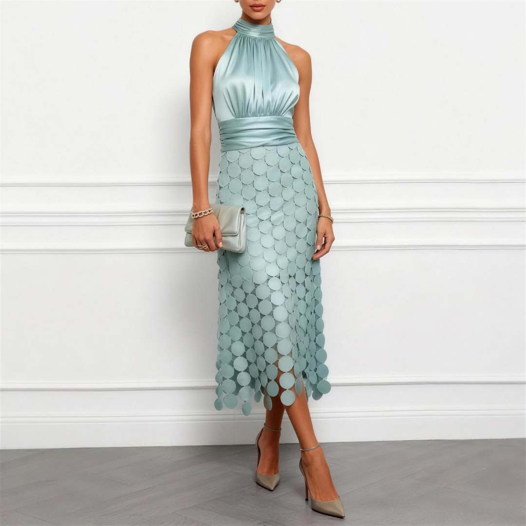 Celenne - Elegant Midi Dress For Ceremonies