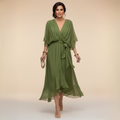 Monica - V-neck dress