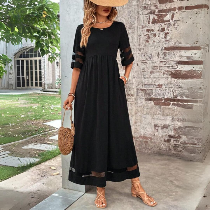Aubrey - Empire Waist Midi Dress