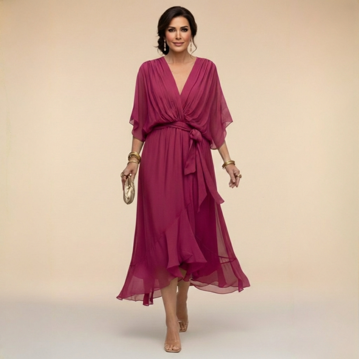 Monica - V-neck dress
