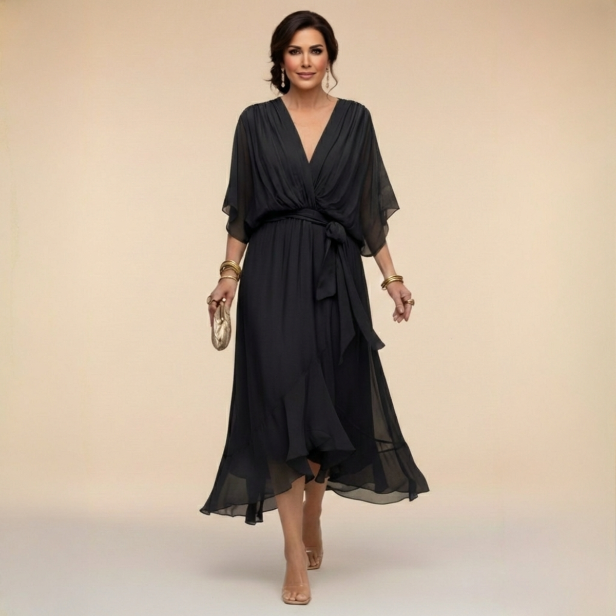 Monica - V-neck dress