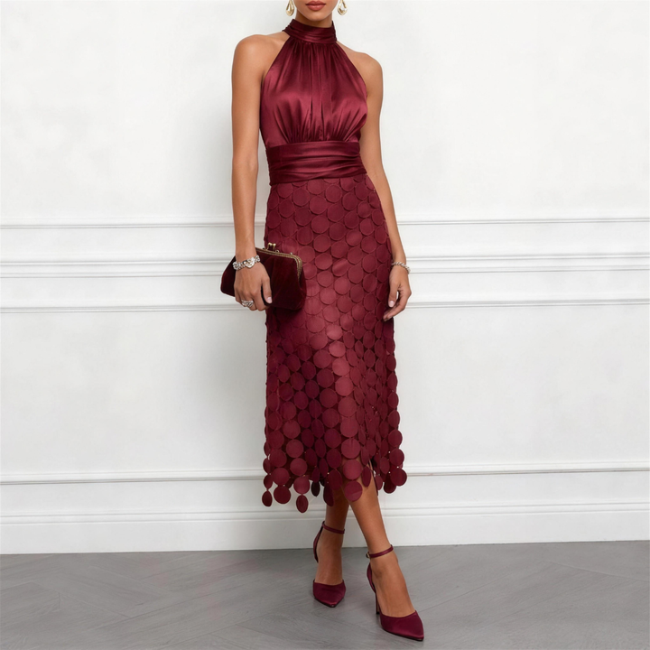 Celenne - Elegant Midi Dress For Ceremonies