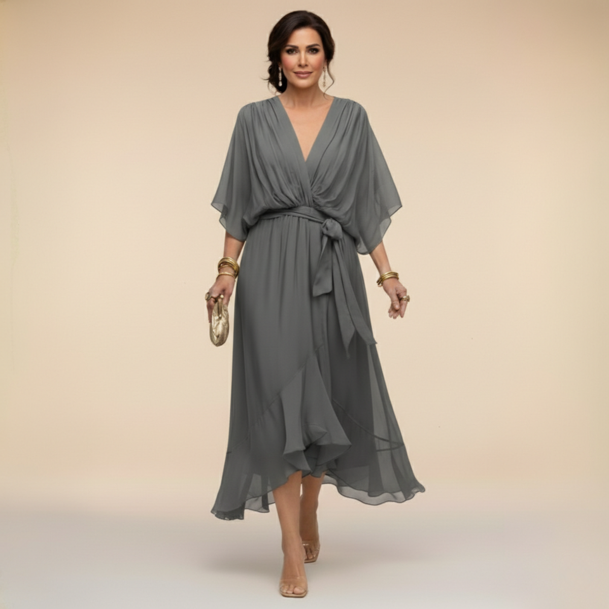 Monica - V-neck dress