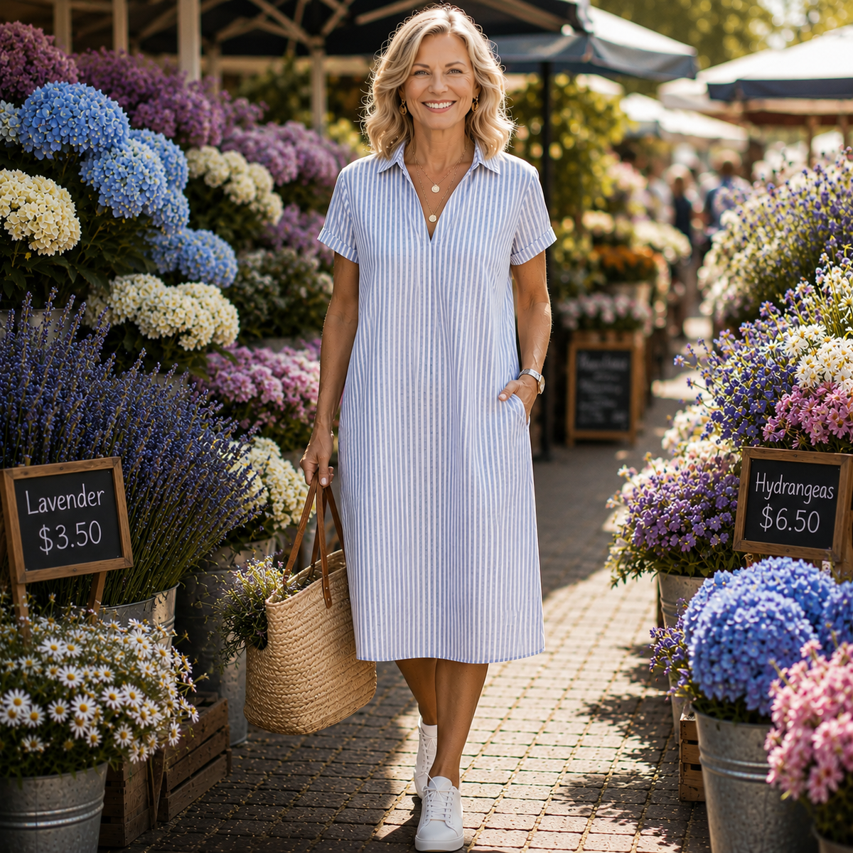 Bianca - Lightweight Comfort Midi Dress