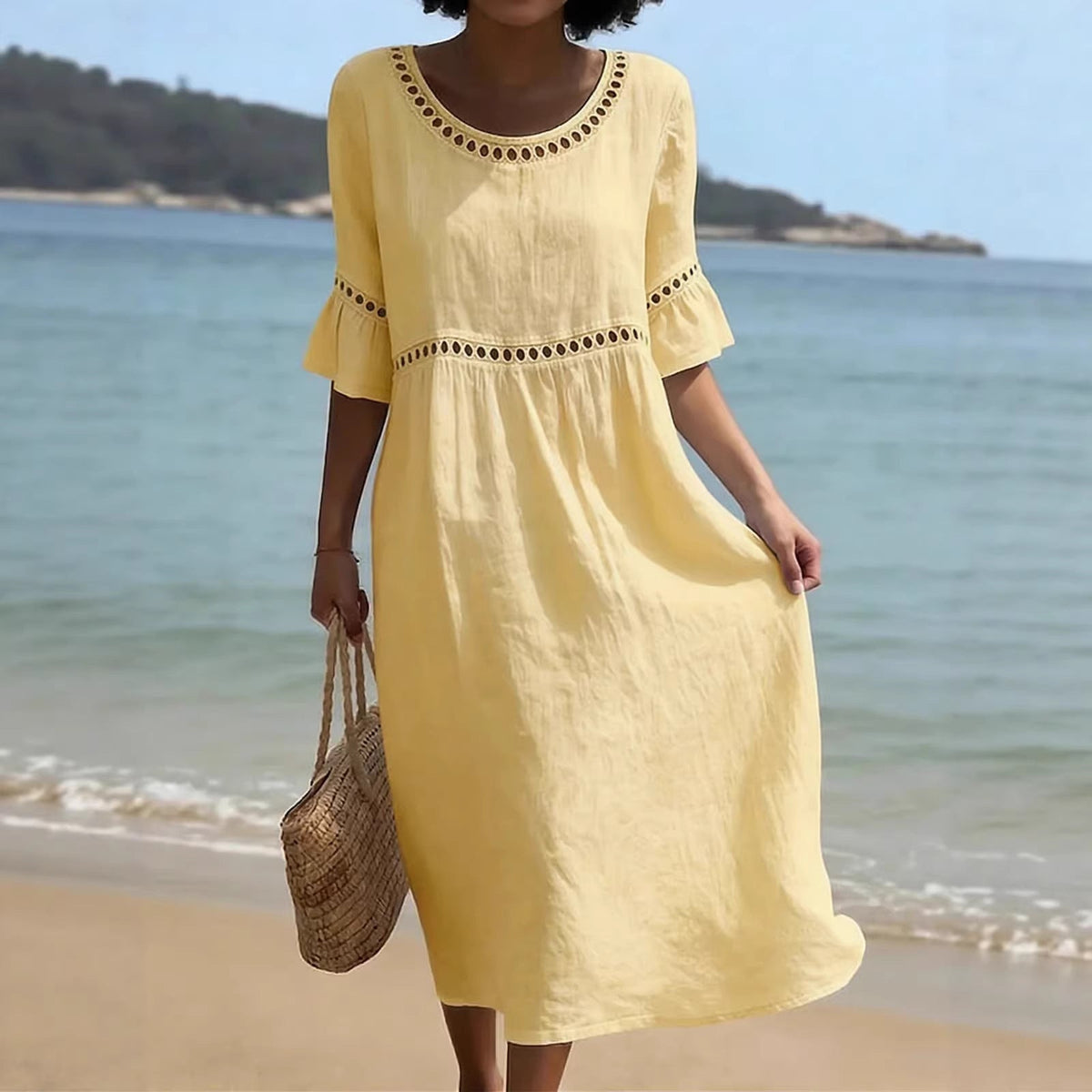Amara - Flowing Midi Dress