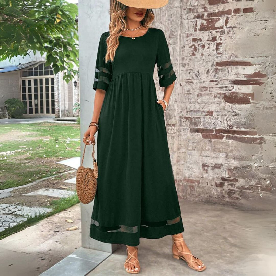 Aubrey - Empire Waist Midi Dress