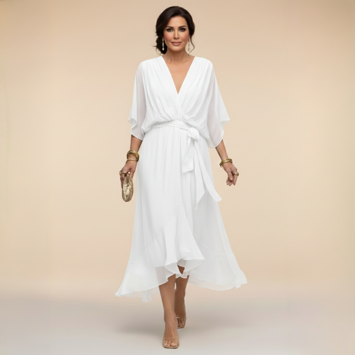 Monica - V-neck dress