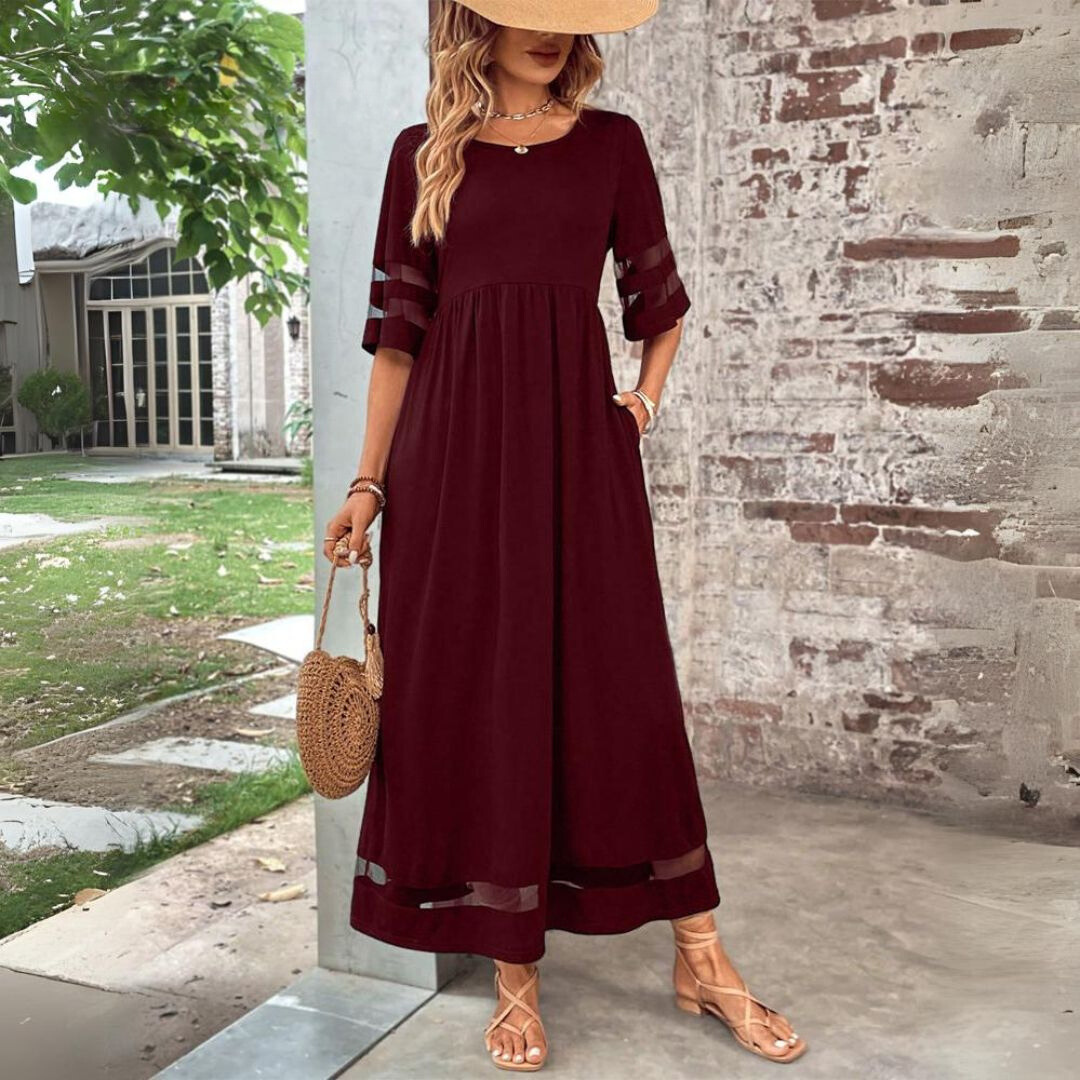 Aubrey - Empire Waist Midi Dress