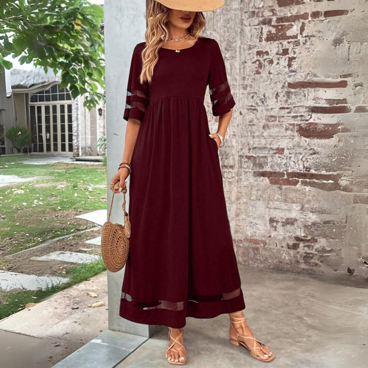 Aubrey - Empire Waist Midi Dress