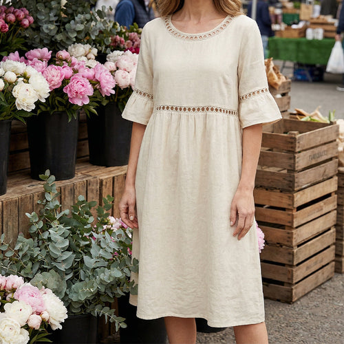 Amara - Flowing Midi Dress