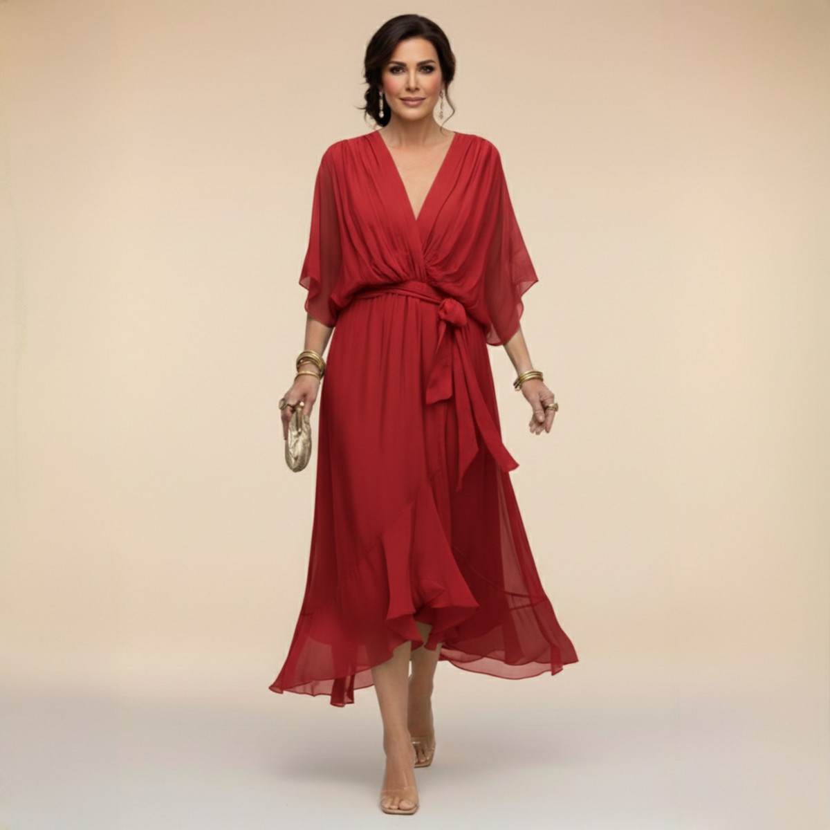 Monica - V-neck dress
