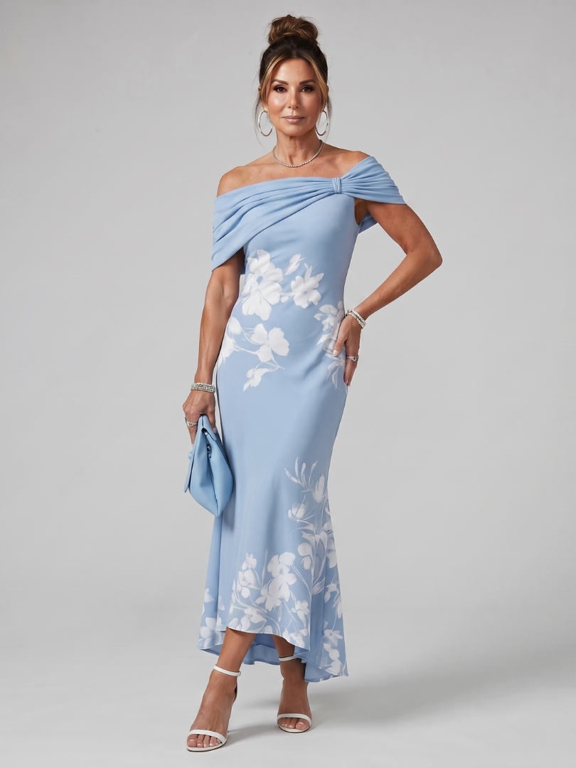 Cosma - Off Shoulder Midi Dress