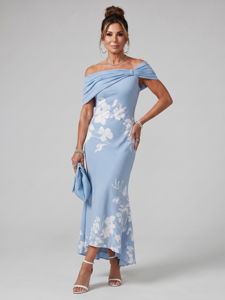 Cosma - Off Shoulder Midi Dress