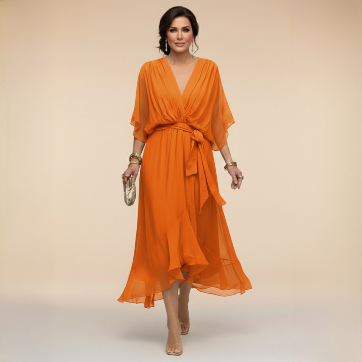 Monica - V-neck dress