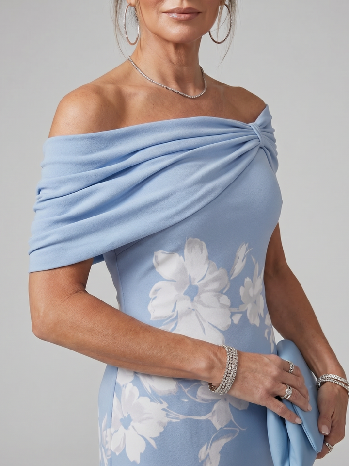 Cosma - Off Shoulder Midi Dress