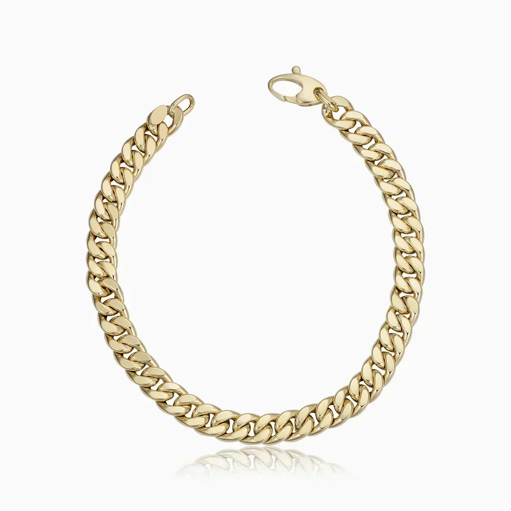 Estate Cuban Classic Gold Bracelet