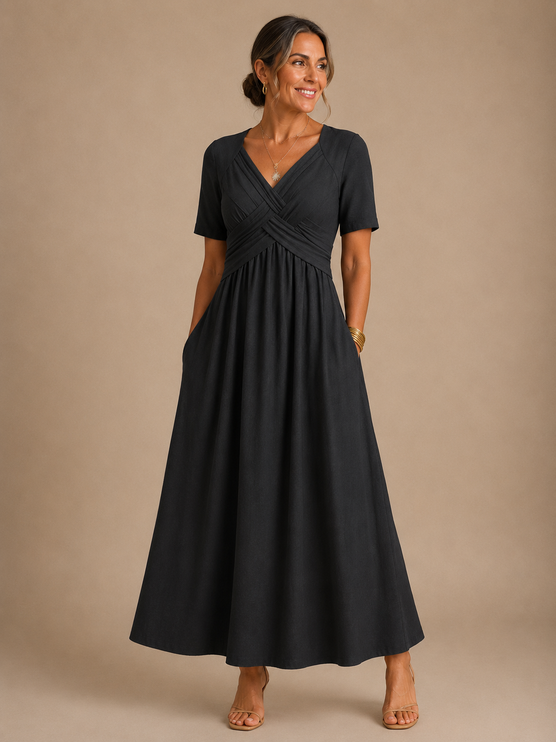 Angeli - Elegant Midi Dress