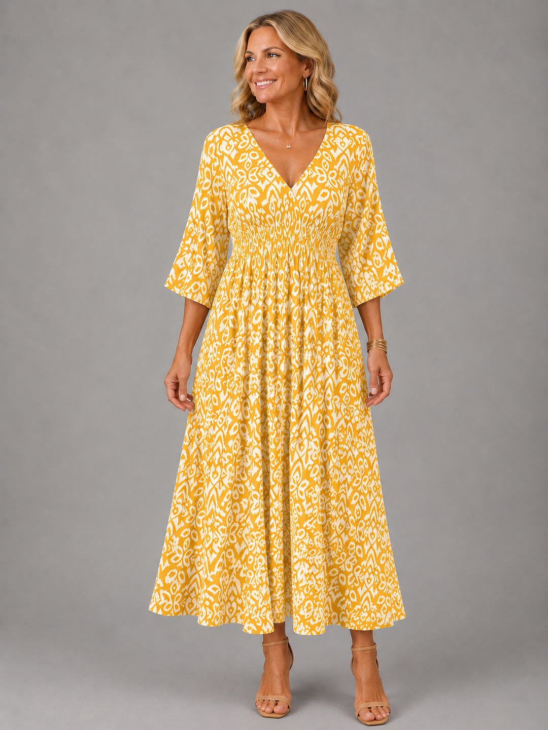 Althea - Bohemian Flow Midi Dress