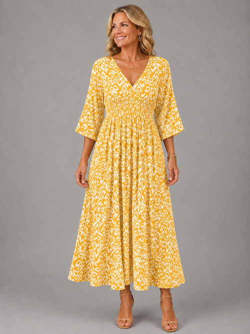 Althea - Bohemian Flow Midi Dress