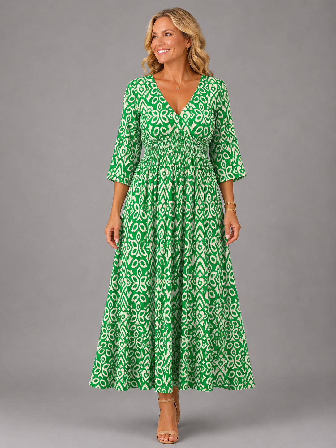 Althea - Bohemian Flow Midi Dress