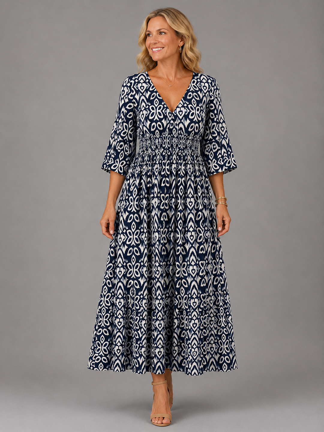Althea - Bohemian Flow Midi Dress