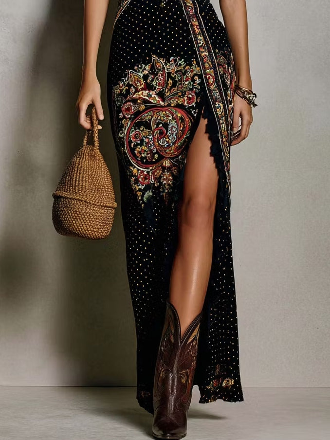 Ava - Bohemian Printed Dress