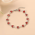Ophelyra Garnetelle White Gold Bracelet