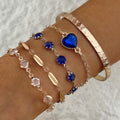 Aveline Northblue Gold Bracelet Set