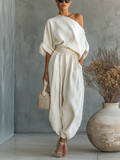 Ariadna - Two-Piece Set with Off-the-Shoulder Design