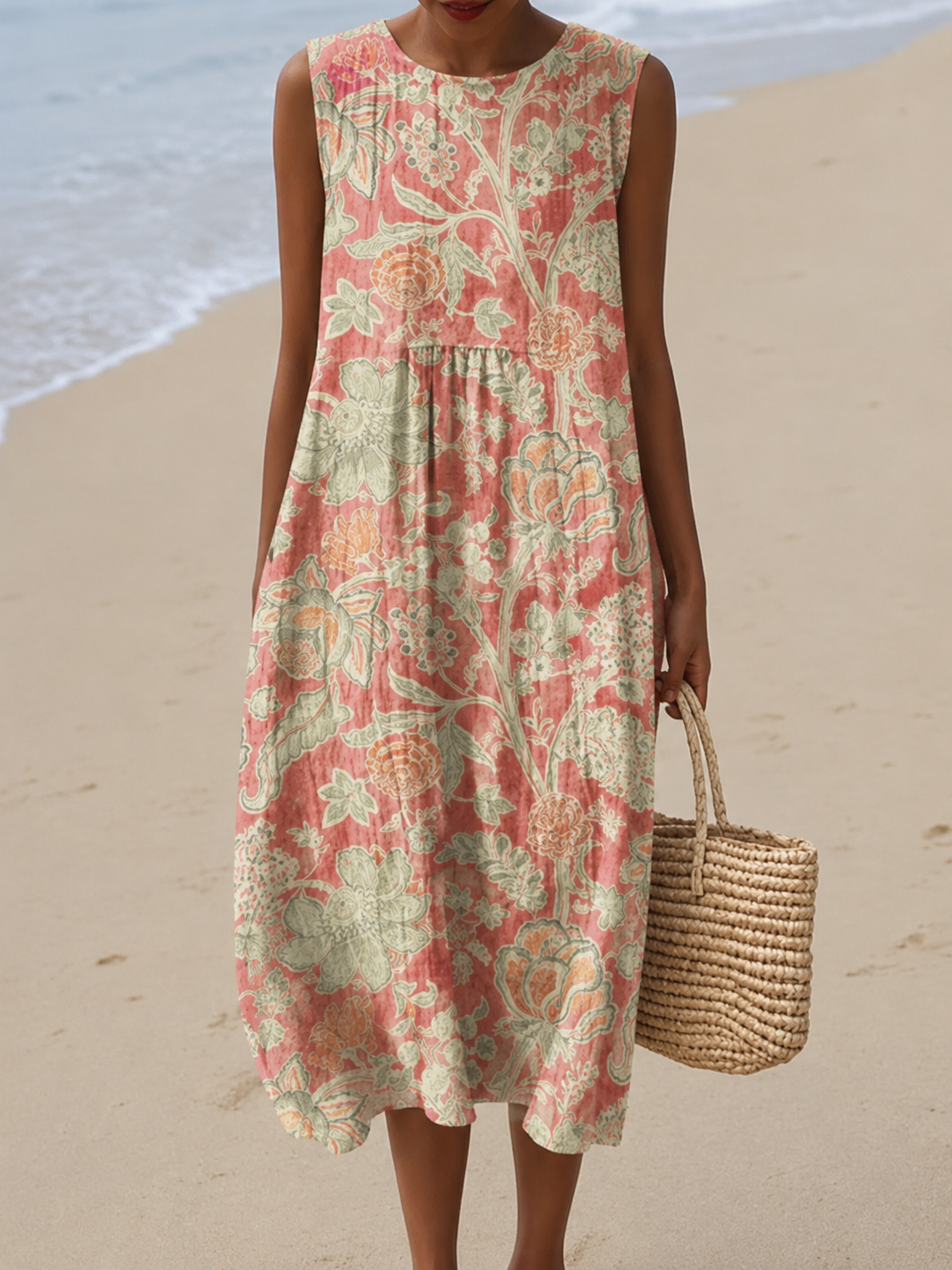 Beth - Floral Midi Dress