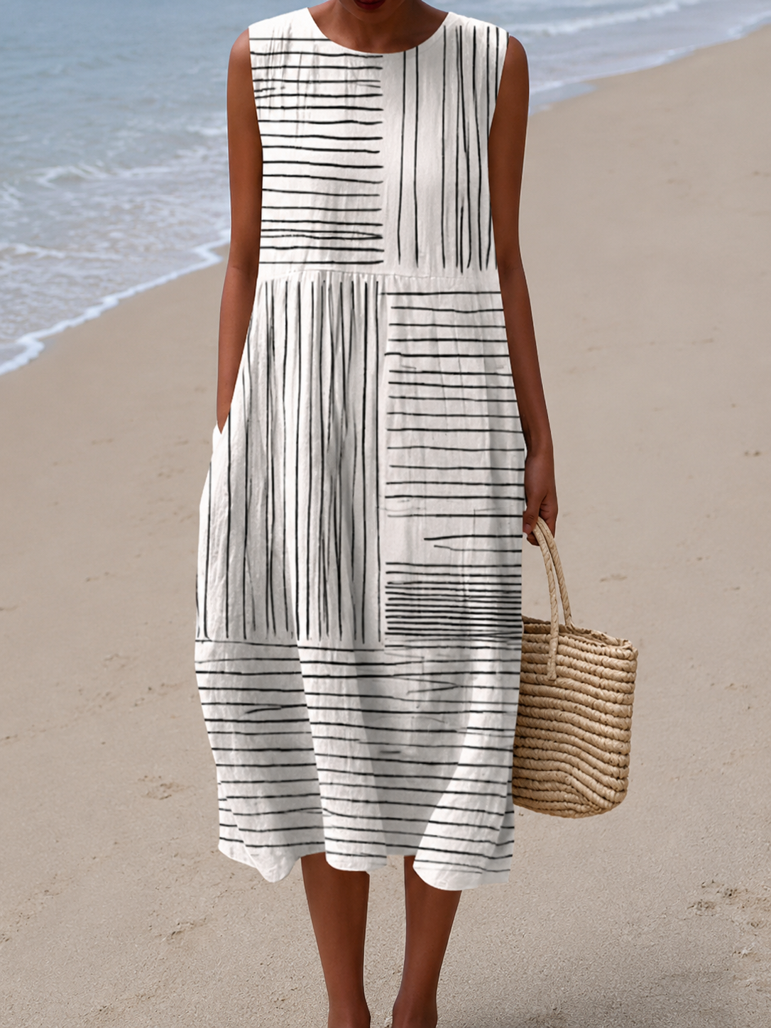 Rina - Printed Midi Dress