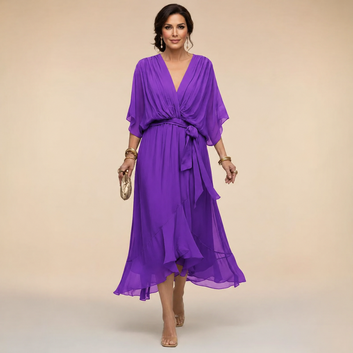 Monica - V-neck dress