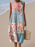 Anna - Midi Patchwork Dress