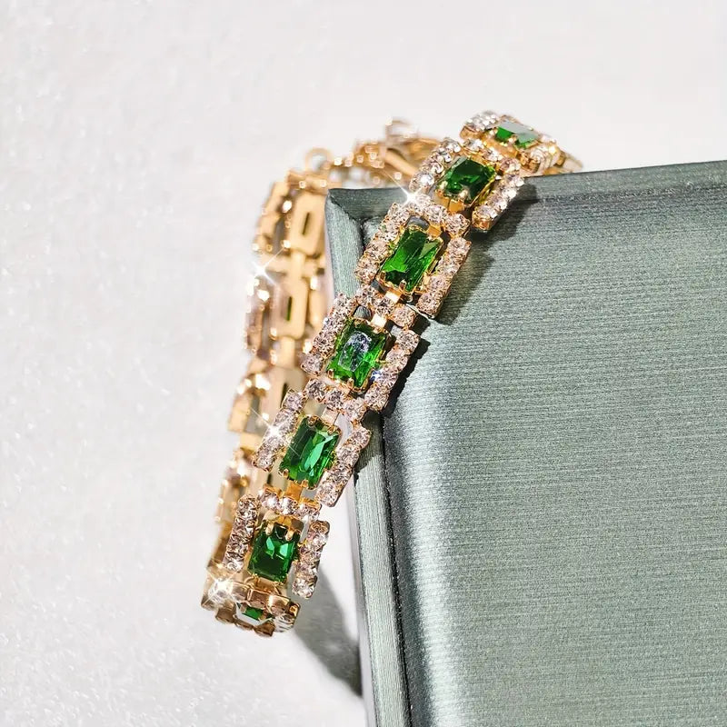 Emerald Green Statement Bracelet