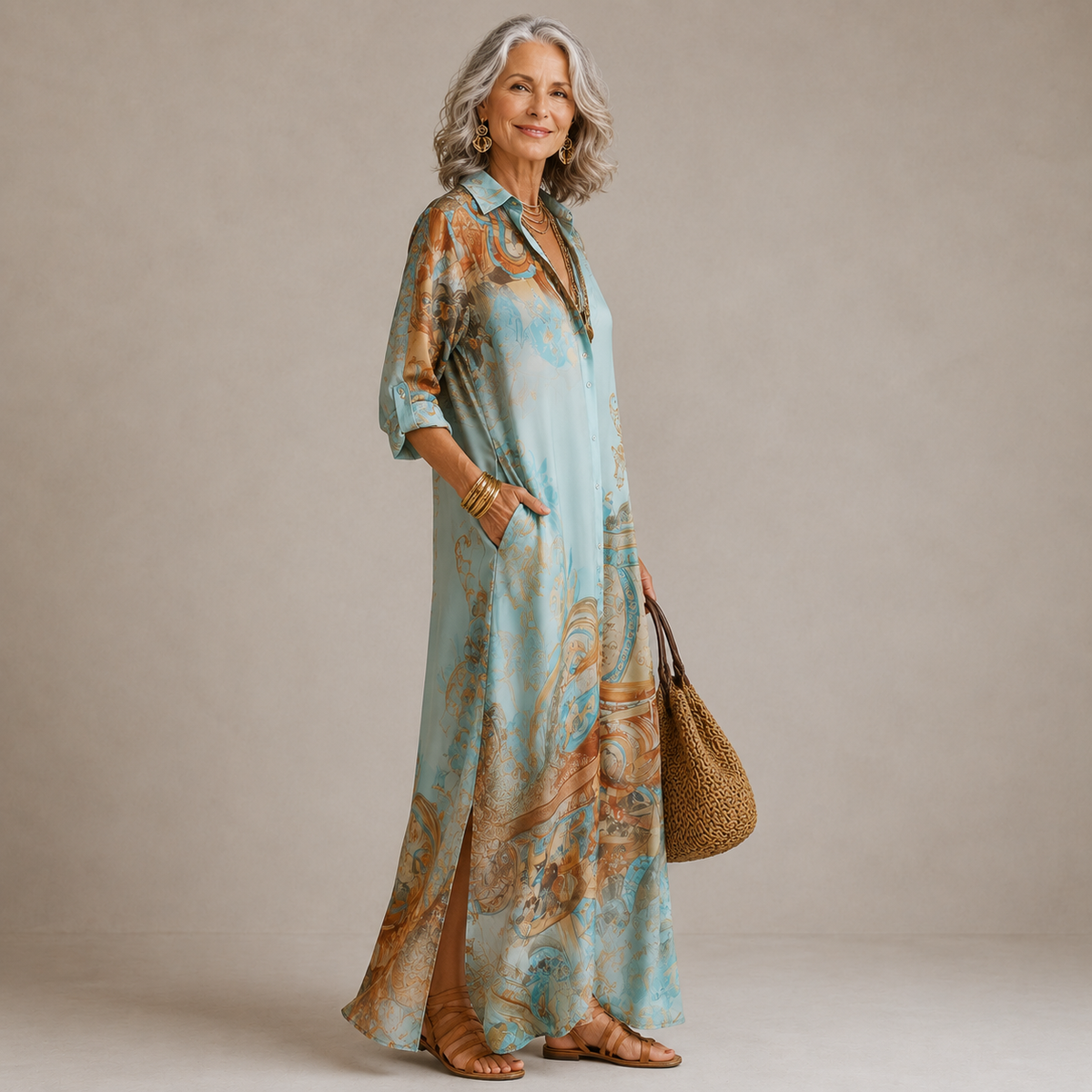 Evalexy - Maxi Dress Print Luxury