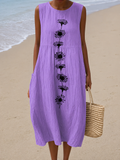 Emma - Midi Dress Violet Bloom