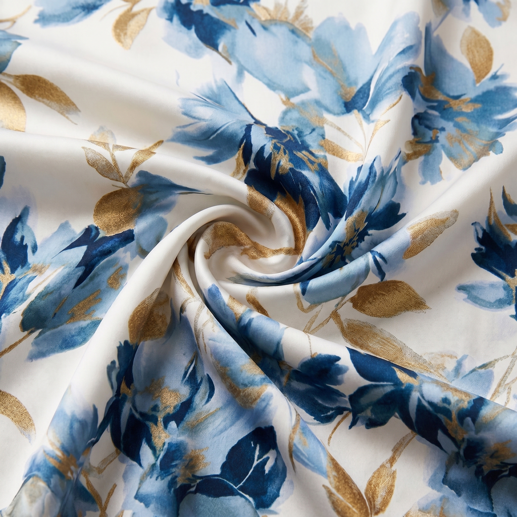 Elara - Floral Wrap Waist Midi Dress