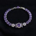 Velmira Crown White Gold Tennis Bracelet