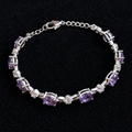 Amethyst Starlight White Gold Bracelet