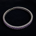 Amethyst Vertéa White Gold Tennis Bracelet
