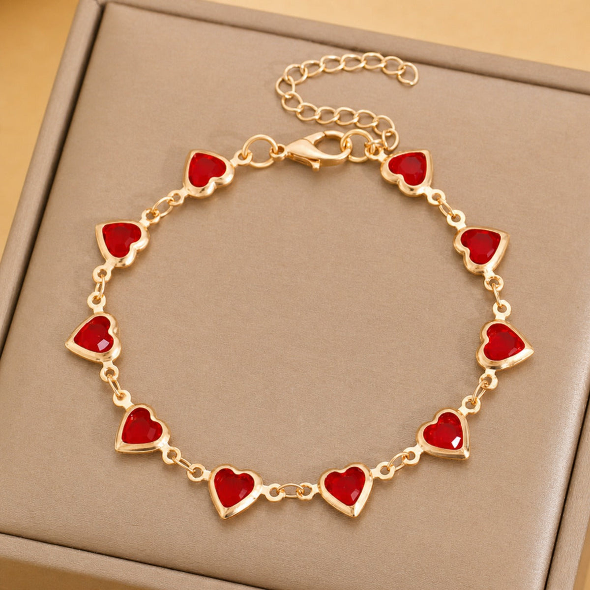 Ophelyra Garnetelle Gold Bracelet
